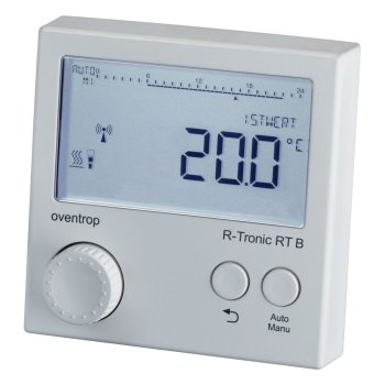 Termostat de ambianță wireless OVENTROP R-Tronic RT B, radio, cu baterii, afișaj LCD